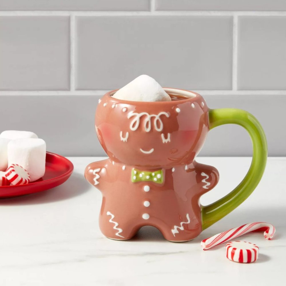 Target Threshold 10oz Stoneware Gingerbread Man Mug - 🎄☃️SOLD OUT READY TO SHIP